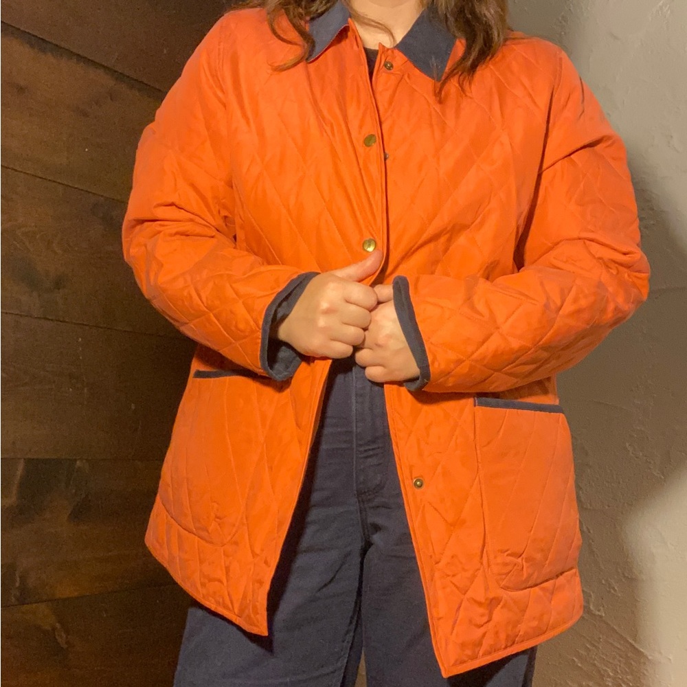 Vintage washable silk quilted jacket